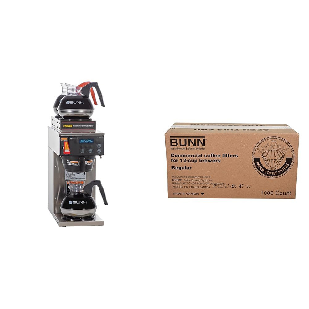 Axiom-Dv-3 Coffee Brewer & 1000 Count 12-Cup Filters Combo