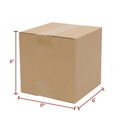 100 6x6x6 Cardboard Boxes Mailing Packing Shipping Corrugated Cartons