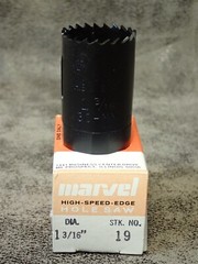 #19 Marvel Armstrong Blum 1-3/16″ Hole Saw, 1-7/8″ Cutting Depth HSS Tooth Edge