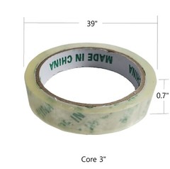40 Transparent Clear 3 inch Core Tape 0.7″ 50 yards Length