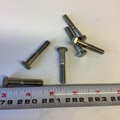 Stainless Steel 316 Hex Bolts, 1/4-20 X 1 1/2”Stamped 316( 200 Pc In Lot) LCLS