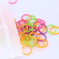 30×Dental Orthodontic Elastic Bands Multi-Color 4.5oz Fox 1/4″ 100PCS/Pack