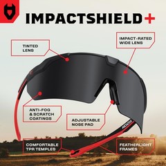 NoCry Tinted Safety Glasses For Men and Women with Premium Anti-Fog & Anti-Sc…