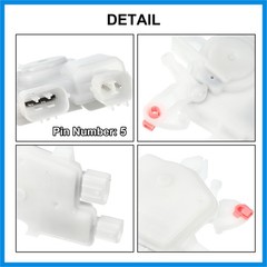 4 Pcs Front Rear Left Right Door Latch Actuator for Honda Accord 03-07