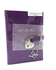 My Diary with Heart Padlock 6″ Hardcover NEW 224 Lined Pages Barneys New York