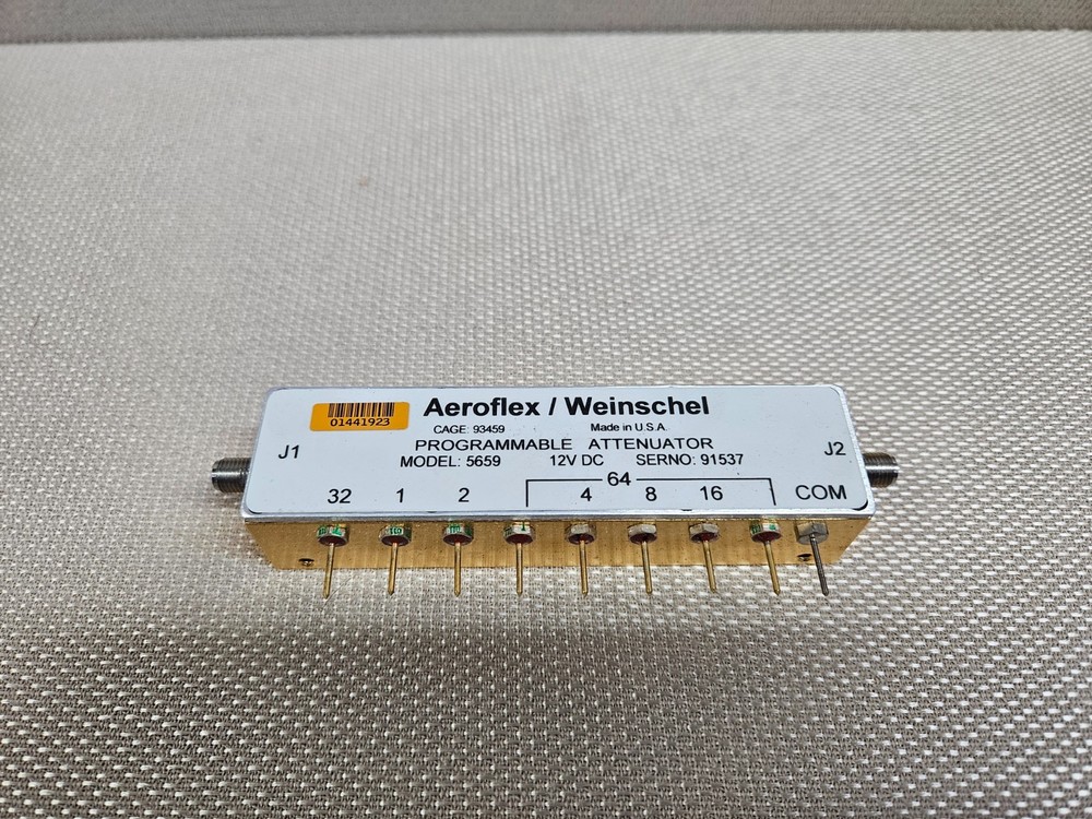 Aeroflex/Weinschel Programmable Attenuator Model 5659 (3200-1) 12VDC