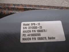 MAXON SPB-12 CENTRIFUGAL PRESSURE BLOWER/FAN 5″ 3HP BALDOR 230/460V 3PH