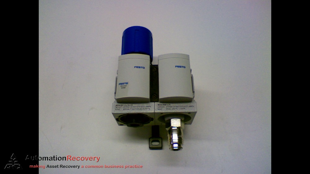 FESTO MS4-FRM-1/4 WITH ATTACHED PART MS4-LR-1/4-D6-VS SERIES X709, NEW #151555