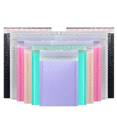 15×18.2 in Waterproof Bubble Mailers Multicolor Shipping Bubble Padded Envelops