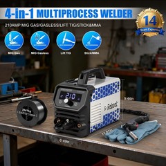 Reboot 210A MIG Welder,4-in-1 120V Welding Machine