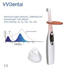 VVDental LED Curing Light 1S Resin Cure Lamp Wireless Charge Base 2200mW/c㎡ Lamp