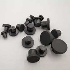Solid Silicone Rubber Black T-shaped Sealing Hole Plugs 3mm-15mm Dust Plug