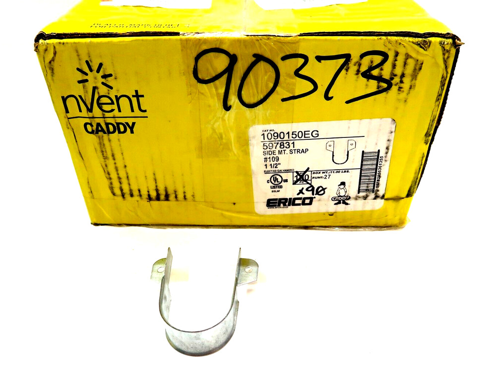 x90 ERICO CADDY 1 1/2″ Side Mount Strap #109 for CPVC Pipe 1090150EG / 597831