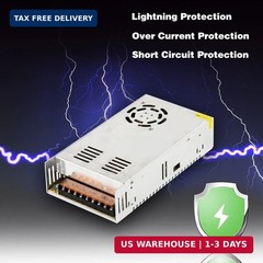 SUPERNIGHT 12V DC 30A 360W Universal Regular Circuit Power Supply Switching Low-