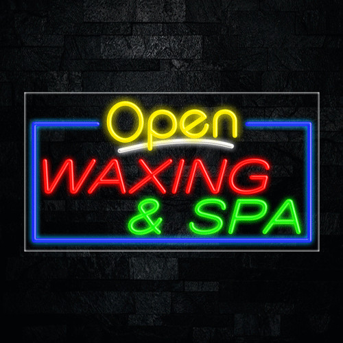 Waxing & Spa LED Neon Sign 33″L x 18″H #35905
