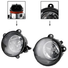 1 Pair Fog Light Plastic Discovery 03-04 LR3 05-09 RR06-09 RRS06-09 Easy Install