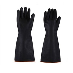 Rubber Latex Chemical Resistant Reusable Acid Alkali Gloves Safety Work Gloves