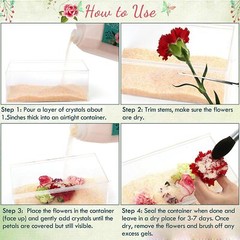 Silica Gel Flower Drying Color Indicating Crystals Wedding Bouquet Preservation