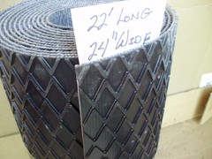 Conveyor Belt, Incline, Textured/ Cleated, Rubber, 12 to 24in widths