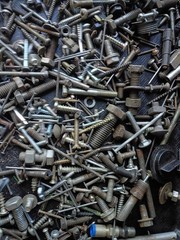 Bulk Assorted Loose BOLTS SCREWS NAILS junk drawer hardware lot 6 POUNDS