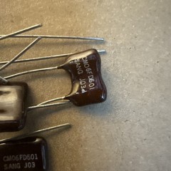 10x CM06FD501 500pF 5% Dipped Silver Mica Capacitors NOS