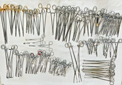 Assorted Lot of 108 Various Brand & Size Of OR Medical Surgical Instruments, S.S