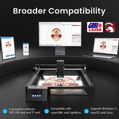 LONGER RAY5 Laser Engraver 130W with 400*400mm honeycomb bed, laser cutter.