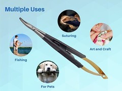 Castroviejo 5.5 inches Micro Needle Holder Driver With TC Curved ARTMAN