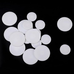 10Pcs 5-100 mm PTFE Solid Round Seal Gaskets Disc Thick 0.5/1/1.5/2/3/4/5/6/8 mm