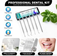Dental Tools Dental Pick For Teeth Cleaning Stainless Steel Hygiene Kit Perfect