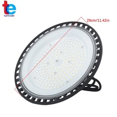 4 Pcs With Hook Safety Rope 150W UFO LED High Bay Light 18000LM Lighting Fixture