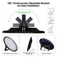 500W UFO LED High Bay Light Shop Lights Warehouse Commercial Lighting Lamp Watt