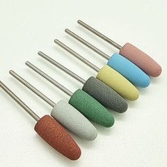 50 Pcs Dental Lab Silicone Rubber Polishers Diamond Polishing Burs 2.35 mm