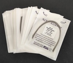 Dental Orthodontic Super Elastic Wire Niti Round Arch Wires Ovoid Form 10pcs/bag