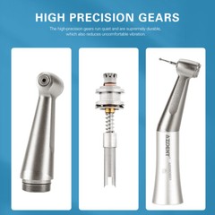 Dental Slow Low Speed Push Contra Angle Handpiece Fit FG 1.6mm Burs AZDENT US