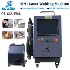 1500W 4 IN 1 Laser Welding Cleaning Machine Metal Cutting Air Cooling SUP 28T US