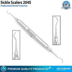 Sickle Scaler 204S Dental Hand Instruments Pro Periodontal Hygiene Pick Tool New