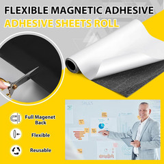 12 Inch x 5ft x 30mil Extra Large Adhesive Magnetic Sheet Roll Not Printable Adh