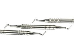3x Dental Excavator Spoon – Double-Ended Restorative Instruments w/ 18W Handles