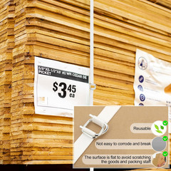 3/4″ x 500 Woven Cord Strapping Kit with 100 Metal Wire Buckles 2400 lb Strength