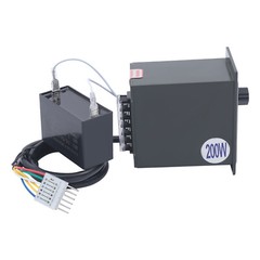 200W 110V AC Gear Motor Electric Variable with Speed Controller Single-phase 20K