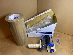 Uline S-444 4-Roll Tape & H-596 3-inch Industrial Tape Dispenser Starter Pack