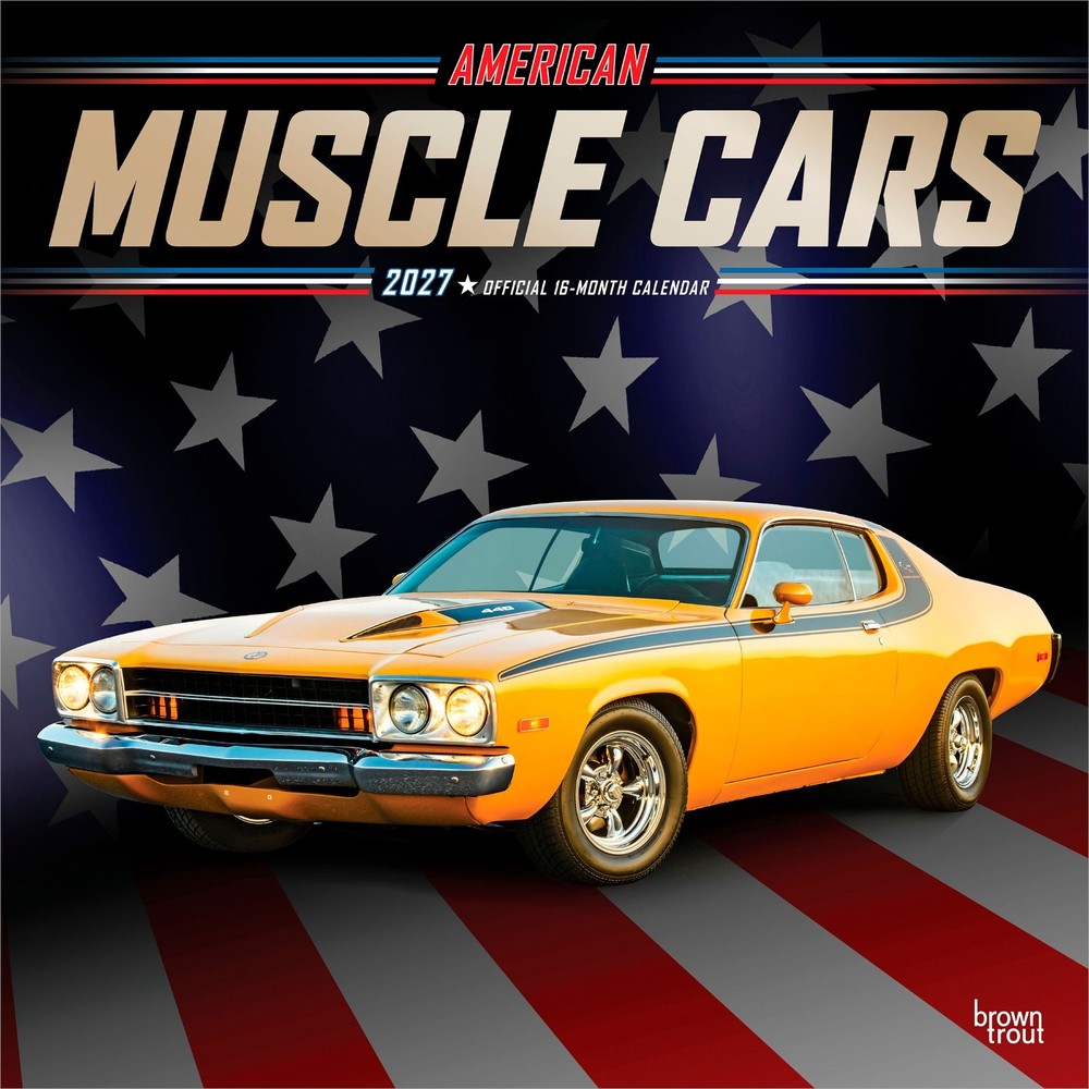 American Muscle Cars OFFICIAL | 2027 12×24″ (Hanging) Wall Calendar