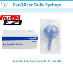 Ear Ulcer Bulb Syringe 2 oz Disposable Sterile Non Sterile Blister Blue 1-50/Box