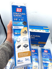 Grip Rite Structural Screws 3/8″ x 12″ GRSSFW381215 New *Case of 100*