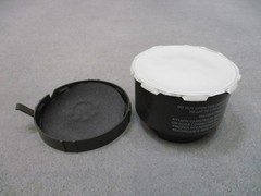Lot of 2 USGI 40mm Gas Mask Filters C2A1 M40 NATO Threaded Canisters Sealed