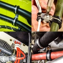 20pcs 5/8″ Inch Cable Clamp Rubber Cushioned Insulated Clamp Stainless Steel