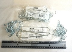 Lithonia HC36 Wire Hook & 36″ Chain New Free Shipping 2PACK