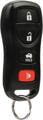 4-Button Keyless Entry Remote Key Fob Compatible with I35 G35 350Z 1-Pack Black