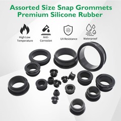 7/8″ Drill Hole, 3/4″ Silicone Top Hat Grommets for Wiring, 0.28″ Groove Widt…
